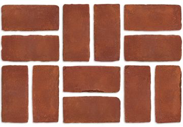 VERMILLION MACHINE MOLDED PAVERS