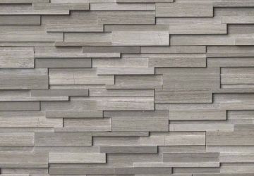 Gray Oak 3D Honed - Natural Stone Panel