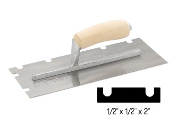 Round Notched Trowel 12” X 5”