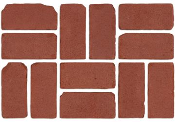 PLANTATION RED TUMBLED PAVERS